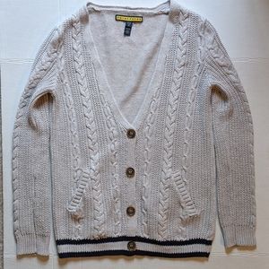 Aeropostale Beige Cable Cardigan Prince and Fox